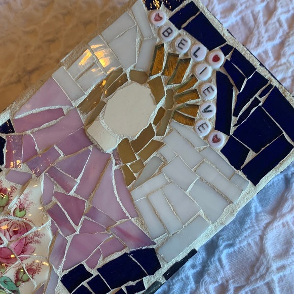 Mosaic Art with 'Believe' Design - Picture 16 of 16